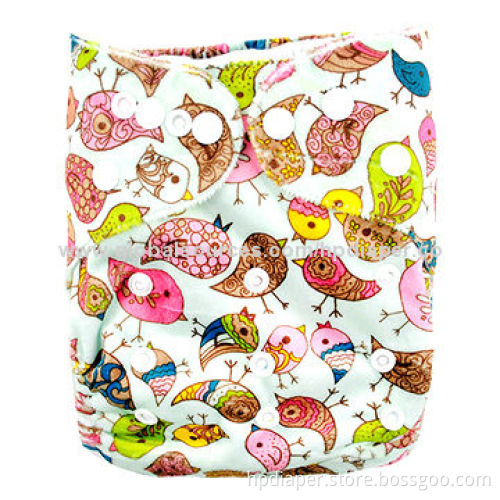 Fashionable Printing Minky Cloth Diaper, Breathable and Waterproof TPU